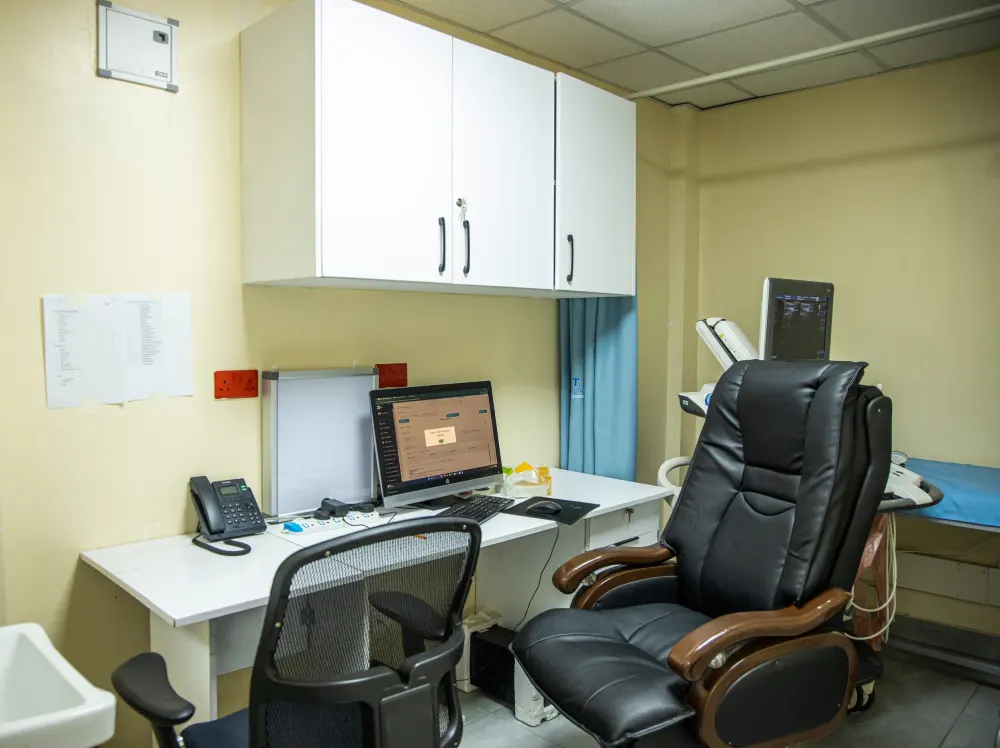Private and confidential specialist doctor consultation room